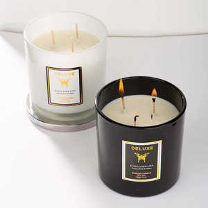 Bougie aromathérapeutique en cire de soja naturelle faite à la main, prix d'usine AIKUN, étiquette privée, pot en verre, parfum personnalisé pour Diwali, en vrac - Product Image 3