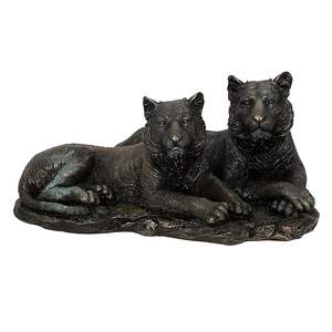 Estatua de Tigre y tigresa hecha a mano, pieza decorativa de animales para el hogar, salas de estar, entretenimiento, regalo para amantes de la vida silvestre - Product Image 3
