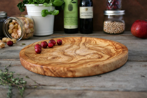Crescent Crafts Plaque en bois massif rustique Plat élégant fait à la main pour la cuisine et la table - Product Image 2