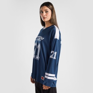 Camiseta de Fútbol Striker de Manga Larga Color Verde Azulado, Sublimada de Alta Calidad, Talla XL, Ropa Deportiva para Verano con Número y Patrón - Product Image 3