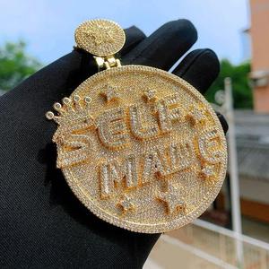 Venta caliente Hip hop Jewelry Plated Iced Out Full VVS Moissanite Diamonds Disponible a bajo precio 925 Sterling Silver - Product Image 1