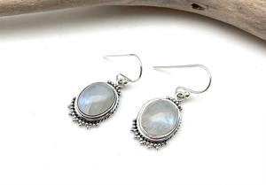 Boucles d'oreilles en argent style bohème faites à la main bijoux en argent sterling 925 pierre de lune boucles d'oreilles tendance bijoux pour femmes cadeau pour - Product Image 3