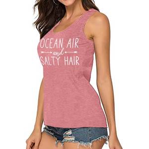 Custom Sunshine Vibes Letter Print T Shirt Women's Summer Sleeveless Graphic <b>Tank</b> <b>Tops</b> Casual Loose <b>Workout</b> Vest Tees - Product Image 1