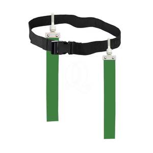 Cinturones de Flag Football Verdes y Negros para Entrenamiento, Equipo Deportivo de Alta Visibilidad Personalizado con Correa Ajustable para la Cintura - Product Image 1