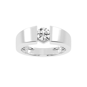 Bague en argent 925 avec diamants cultivés en laboratoire-Bijoux durables pour toutes les occasions bague de fiançailles - Product Image 1