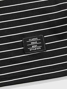 Camiseta con serigrafía personalizada rasgada 250 GSM camiseta completa de una sola capa manga larga puño Boxy recortada camiseta para hombres - Product Image 6