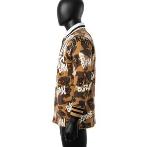 Camiseta de <span class=keywords><strong>Rugby</strong></span> para Hombre, Tejido Interlock de Polialgodón GSM, Marrón y Negro, Sublimación Completa, Logotipo Personalizado, Camiseta de <span class=keywords><strong>Rugby</strong></span> para Hombre para Camisetas <span class=keywords><strong>Polo</strong></span> - Product Image 3