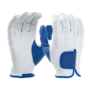 Full Finger Golf Glove Custom Printed PU Leather Design Durable Synthetic Face Cabretta Leather OEM ODM Service Cheap Price - Product Image 4