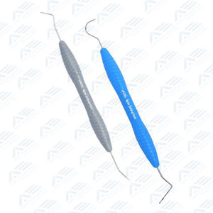 ชุดตรวจฟันพร้อมแหนบกระจกชุดตรวจทางทันตกรรม5ชิ้นทำจากสเตนเลสชุดตรวจฟัน - Product Image 2