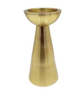 New Arrival Gold Colour Aluminum Home Decorative Candle Stand T <b>Lite</b> Holder Brass Finishing Handmade Customized - Product Image 1