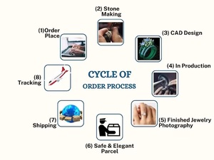 Collar de diamantes 0,04 CTS, collar de diamantes redondos sin conflictos de Halo de diamantes cultivados en laboratorio de oro de 14 quilates, joyería creada en laboratorio para ella - Product Image 5