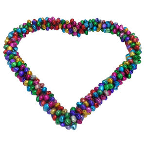 Fer en vrac en gros/perles suspendus coeur tenture murale nickelage pour décoration de Noël personnalisé à la main - Product Image 2