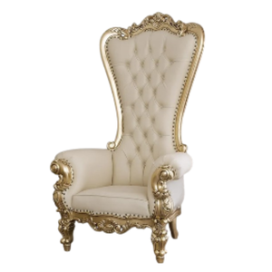 เก้าอี้บัลลังก์สูงทำจากไม้สไตล์โบราณสำหรับโรงแรมและงานเลี้ยงงานแต่งงาน - Product Image 6