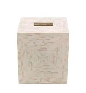 Caja para pañuelos de papel con incrustaciones de hueso hecha a mano, estilo animal, color natural, duradera, personalizada, precio razonable, la más vendida - Product Image 1