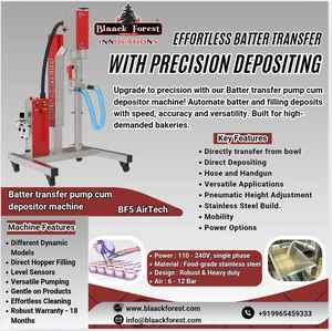 Pompe de transfert de pâte et machine de dépose avec une qualité durable et un métal de qualité durable, utilisée en boulangerie - Product Image 4
