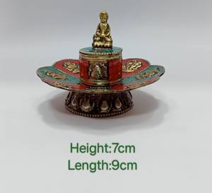 Ensemble multicolore pour brûleurs de fleurs de lotus avec pierre pour une utilisation en bois d'agar aromatique - Product Image 4