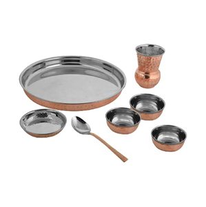 Service de table en cuivre à prix réduit, fabrication et exportation d'ustensiles en cuivre de haute qualité faits à la main depuis le roi indien - Product Image 4