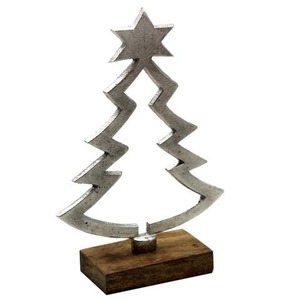 Premium Metal X-Mas Tree Table Top Decor Navidad Vacaciones Festivo Decoración para el hogar Fiesta Centro de mesa Accesorio - Product Image 1