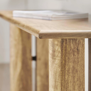 Mesa de Comedor de Madera de Mango Maciza, Diseño Elegante y Duradero, Bordes Curvos Hechos a Mano, para Cocina y Hogar, Fácil de Instalar - Product Image 3