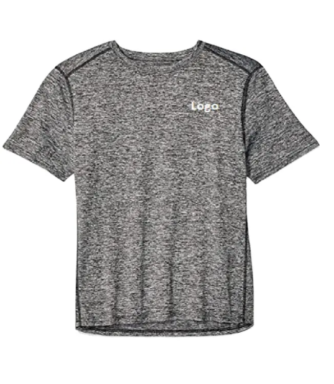 Herren Sportbekleidung Kurzarm-T-Shirt 95% Polyester 5% Elasthan Import Pull-On Verschluss Maschine Waschen halb entspanntes Fit-T-Shirt