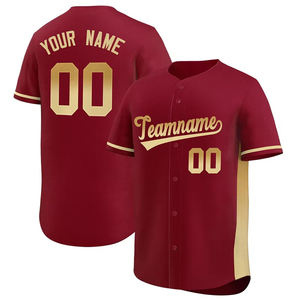 Camiseta de béisbol para hombre de último diseño a precio barato, camiseta de béisbol de sublimación de tamaño personalizado de color sólido para hombre - Product Image 1
