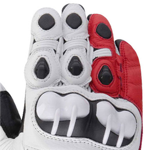 Guantes de cuero Vintage para carreras de motos, guantes de invierno para ciclismo con empuñaduras para montar en moto y carreras de bicicletas - Product Image 4