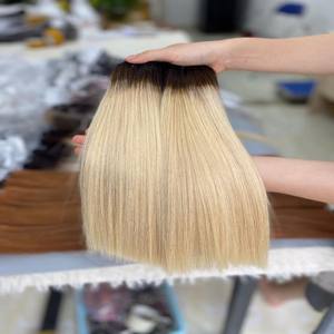 Bone Straight Vietnamese <b>Remy</b> <b>Human</b> <b>Hair</b> <b>Extensions</b> with Machine Double Weft Various Lengths and Colors - Product Image 6