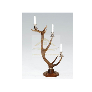 New Home and Garden Metal Candle Stand <b>Set</b> of 3 Wax Jars and Candle Holders Black and Silver Color <b>Dinnerware</b> Tabletop Lightning - Product Image 4