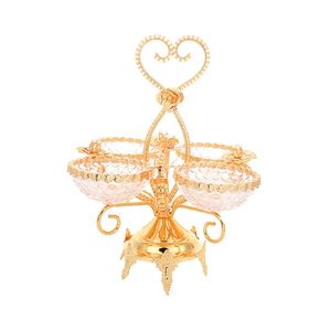 Plateau de service en métal cristallisé surélevé, support de plat, écologique, passe au lave-vaisselle, design moderne, présentation de desserts, anniversaire - Product Image 4