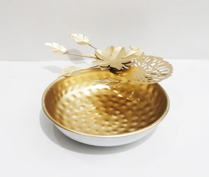 ชามเสิร์ฟอาหารดีไซน์แบบกลมเคลือบผงเหล็กแฟนซีชามสำหรับใช้ในบ้านโรงแรมและร้านอาหาร - Product Image 3