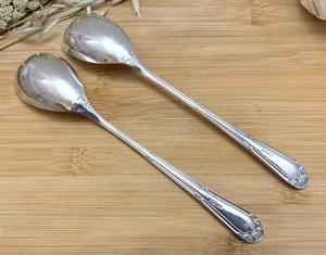 Servidor de ensalada de acero inoxidable plateado Simple, herramientas de ensalada para catering doméstico y suministro de eventos al por mayor de La India - Product Image 1