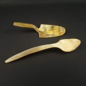 Best Sale Horn <b>Salad</b> Server Spoon Fork Cutlery Trendy Light Dark Horn Color <b>Salad</b> Serving <b>Tools</b> Kitchen & Tabletop <b>Salad</b> Server - Product Image 6