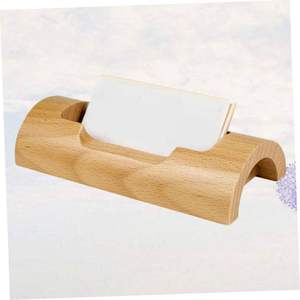 Porte-cartes de visite de poche porte-cartes de visite porte-nom d'affichage de carte de visite papeterie de bureau fournitures de bureau bambou - Product Image 3