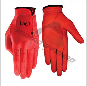 OEM Service Unisex 100% calidad superior Real Cabretta cuero hombres múltiples colores elección guantes de golf con logotipo personalizado - Product Image 3
