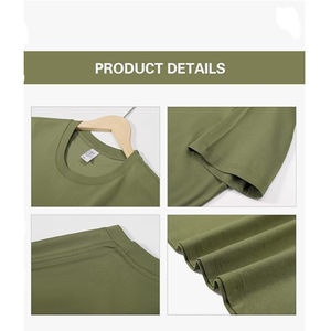 Camiseta de algodón extragrande de peso pesado de alta calidad personalizada para hombre, camiseta de longitud larga con estampado de moda sólida hecha en Bangladesh - Product Image 4