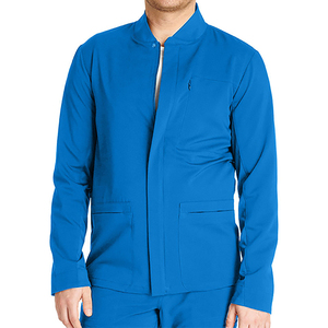 High Quality Custom Logo Doctor <b>Scrubs</b> Men's Hospital <b>Uniform</b> 3 Pocket Zipper Front <b>Scrub</b> Jackets Spandex/Polyester Twill - Product Image 6