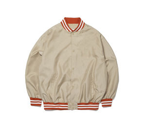 แจ็กเก็ตซาตินซาตินสไตล์เบสบอลระบายอากาศได้ดีสำหรับผู้ชายแจ็กเก็ตซาตินใส่สบายพิมพ์โลโก้ได้ตามต้องการ - Product Image 6