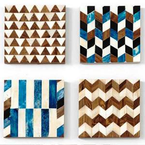 172 Hot Selling Wooden <b>Marble</b> Resin Customized Coaster Set with Natural & Customized Color Made in India - Product Image 1