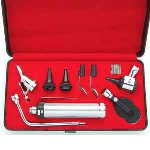 Mini otoscopio veterinario oftalmoscopio Combo Set LED diagnóstico Ent examen con Material de acero fuente de energía eléctrica - Product Image 3