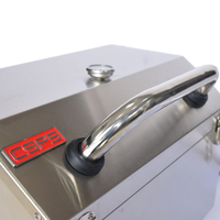 Barbecue au gaz naturel en acier inoxydable de haute qualité 51 cm, 1 brûleur, Inox 430, chariot convertible, dispositif de sécurité flamme, facile à utiliser