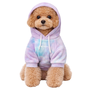 เสื้อฮู้ดกำมะหยี่สำหรับสุนัขและเจ้าของ ชุดคู่รักแสนสบาย ทันสมัย ใส่สบายสำหรับสัตว์เลี้ยงและคน สีสันสไตล์เรโทรยุค 90 - Product Image 5