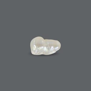 Perle de Basra 5,93 carats, perle d'eau douce naturelle, bouton, couleur blanc/or, pour la fabrication de bijoux - Product Image 2