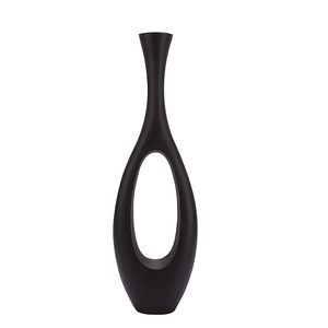 Florero de aluminio anhelado a mano indio con maceta de Metal decorativa acabada con revestimiento en polvo - Product Image 4