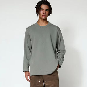 Sweat à capuche personnalisé de haute qualité pour hommes XXXL grande taille 25 couleurs Sweat-shirt uni en coton à col rond unisexe Sweat-shirt en peluche à col rond - Product Image 1