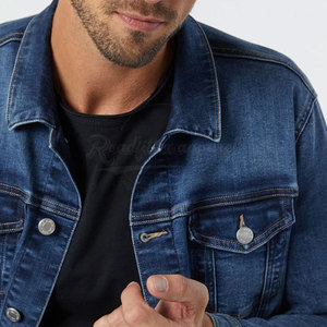 Veste en jean Slim Fit de fabrication professionnelle pour hommes, tenue décontracté, veste en jean personnalisée pour hommes à usage extérieur - Product Image 2