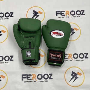 Wholesale Cheap Price Personalized Twins Matt Green Customized Boxing Muay Thai Gloves Professional Sparring Mixed Martial Arts - Product Image 1