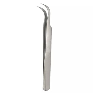 Pince à cils professionnelle de haute qualité avec pince à épiler incurvée fine en acier inoxydable pince à épiler papillon et fourmi gardant - Product Image 1