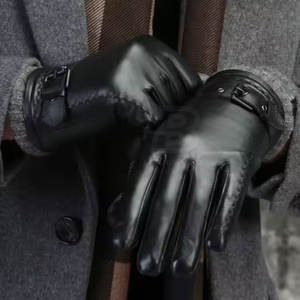 Best Selling High Quality Winter Leather Gloves New Arrival for Casual Scene and Touch Screen Devices Breathable - Product Image 2
