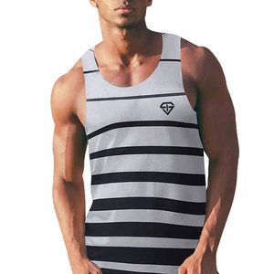 Camiseta sin Mangas de Algodón y Poliéster para Hombre, Color Sólido, Personalizada al por Mayor, Ecológica, de Secado Rápido, Transpirable, de Alta Calidad para Gimnasio - Product Image 4