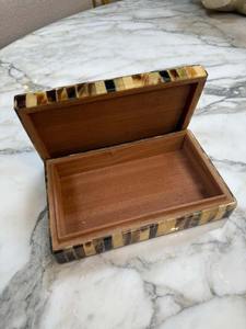 Handcrafted Natural Horn Jewelry <b>Box</b> with Customizable Size & Shape Elegant <b>Storage</b> for Rings Earrings Accessories - Product Image 2